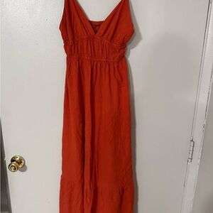 Burnt Orange Maxi Dress